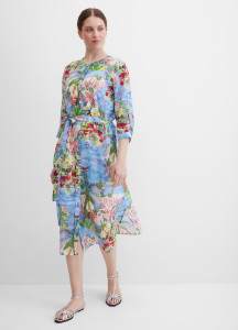 Платье-рубашка миди