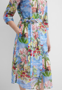 Платье-рубашка миди