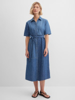 Платье-рубашка из денима