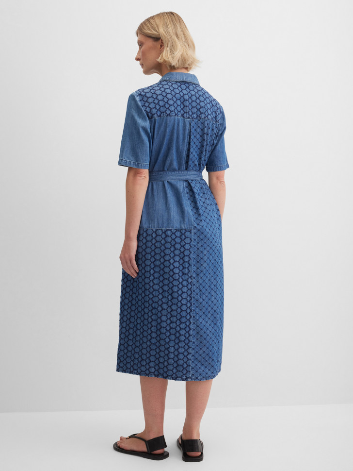 Платье-рубашка из денима