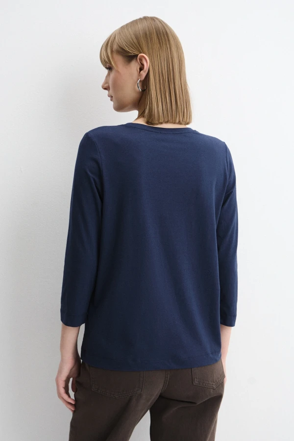 Лонгслив с цветочным принтом