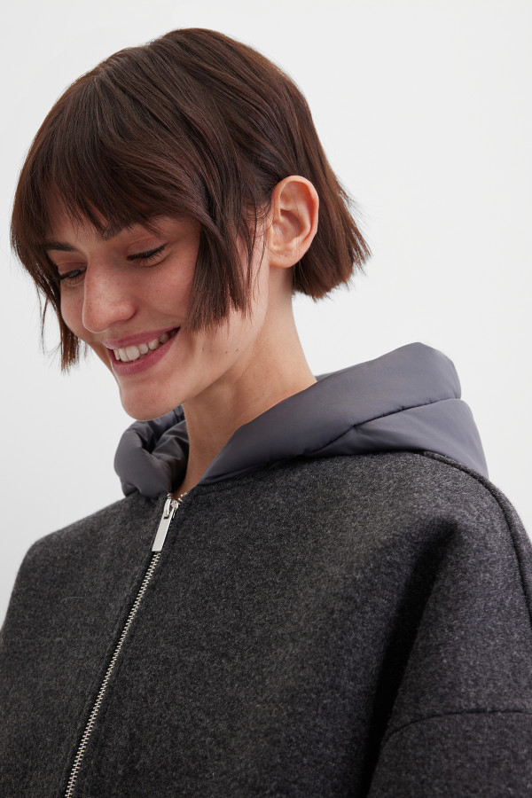 Бомбер с добавлением шерсти