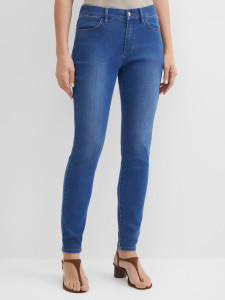 Джинсы зауженные c эффектом потертости