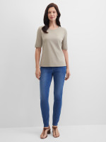 Джинсы зауженные c эффектом потертости