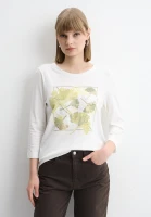 Лонгслив с цветочным принтом