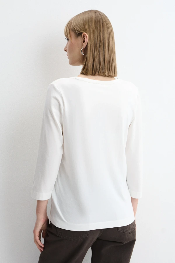 Лонгслив с цветочным принтом