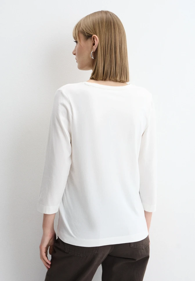 Лонгслив с цветочным принтом