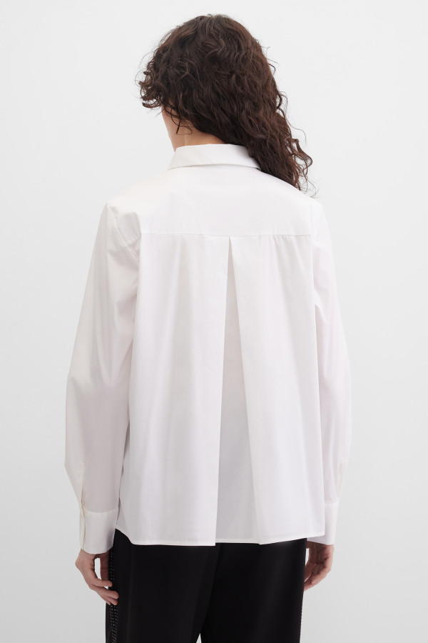 Блузка свободного кроя, длинные рукава