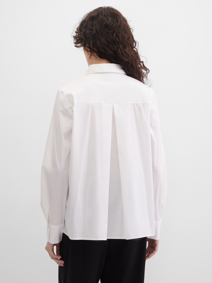 Блузка свободного кроя, длинные рукава