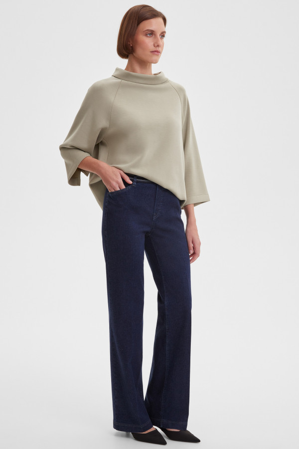 Джинсы прямые на резинке