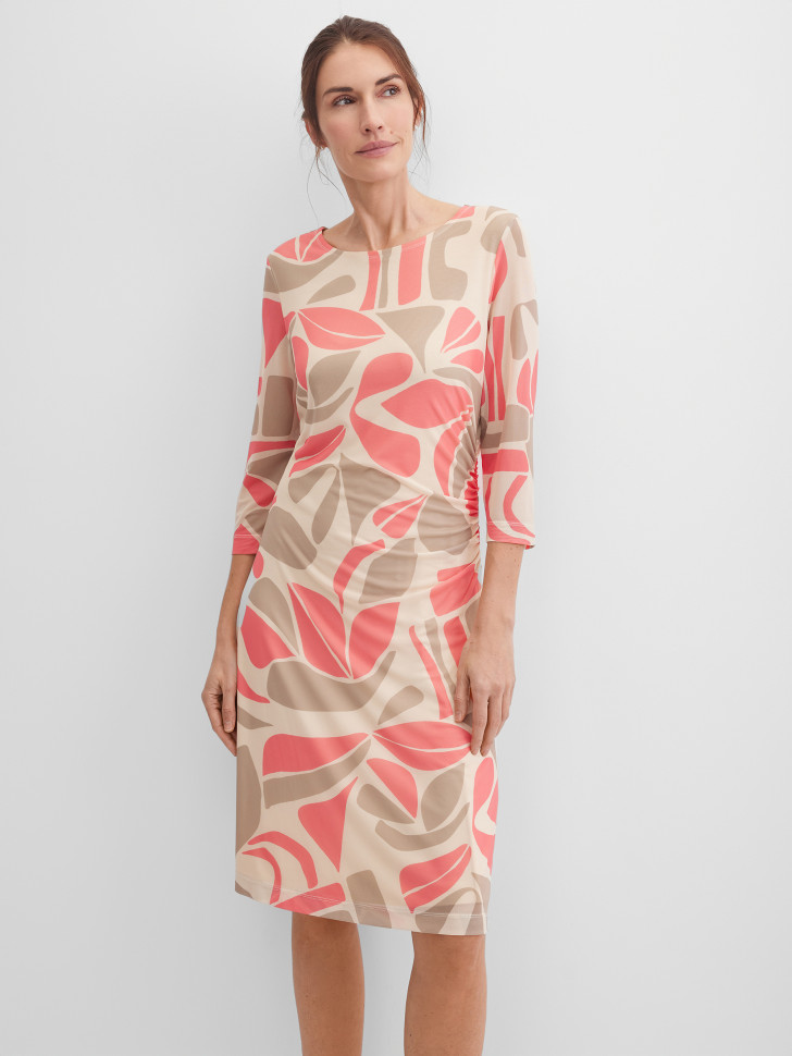 Платье миди с рукавом 3/4