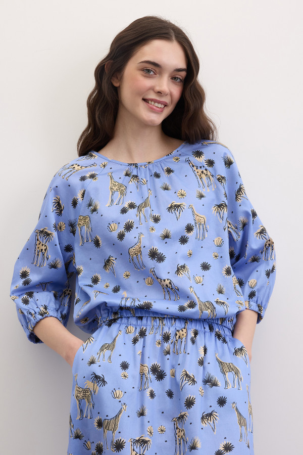 Блузка с принтом