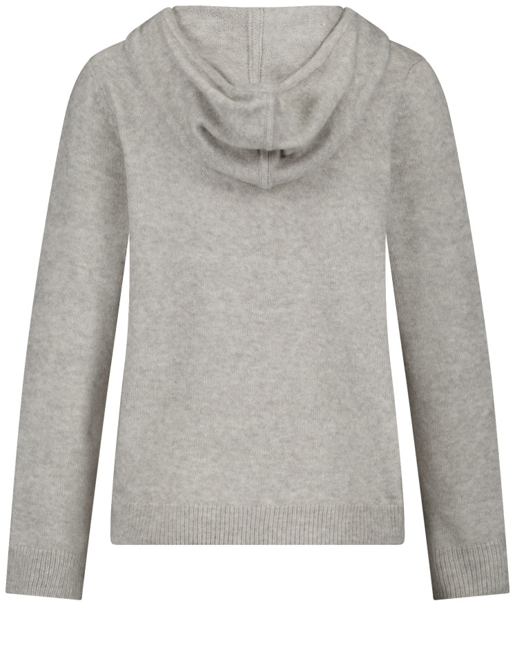 Джемпер прямого кроя с капюшоном