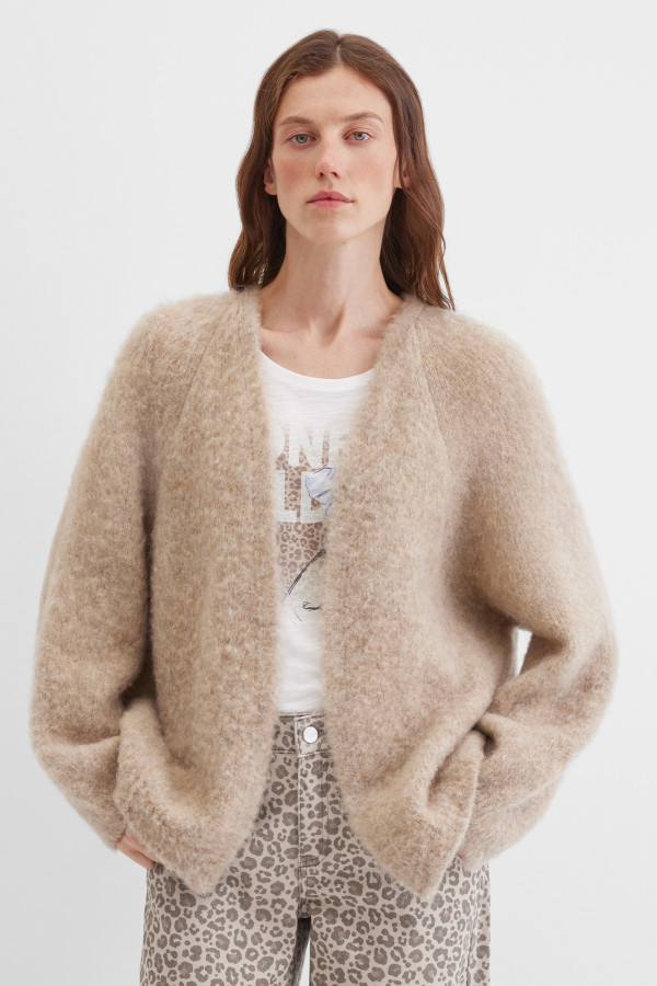 Кардиган из шерсти и мохера