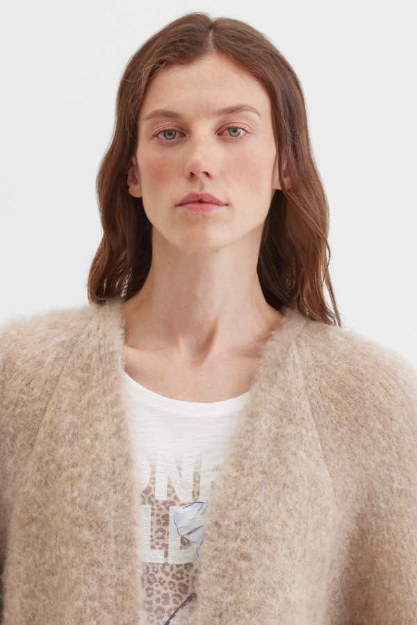 Кардиган из шерсти и мохера