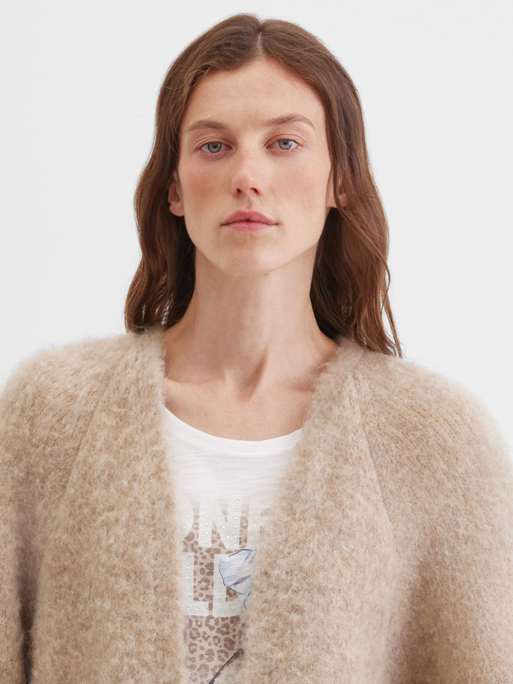 Кардиган из шерсти и мохера