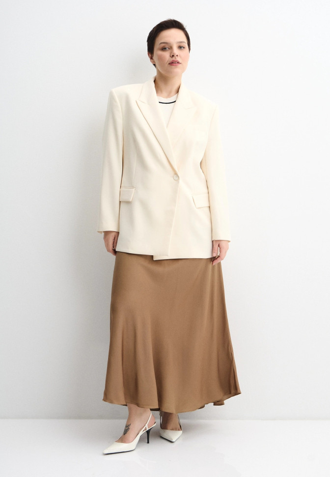 Юбка атласная