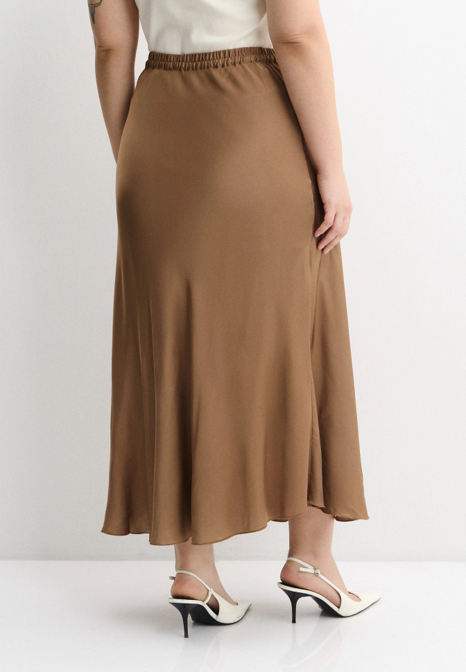 Юбка атласная