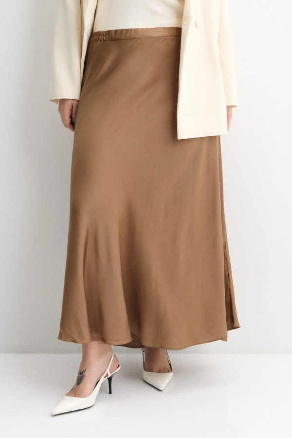 Юбка атласная