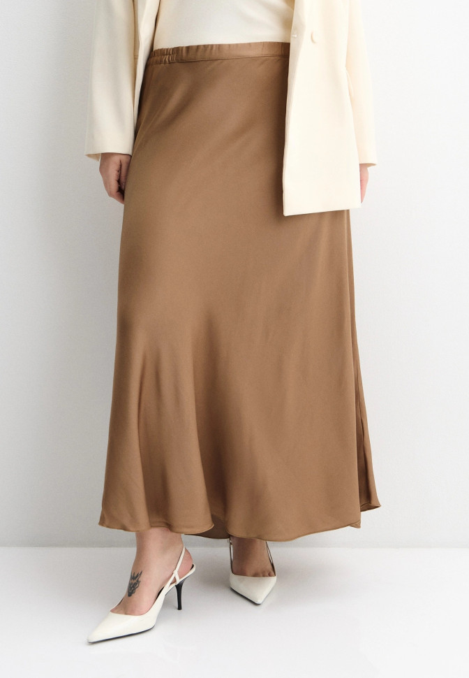 Юбка атласная