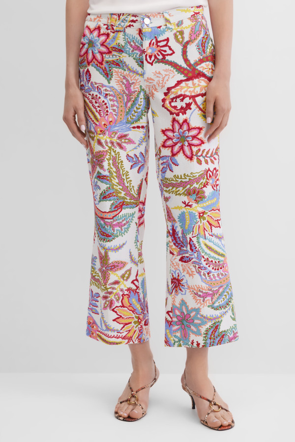 Джинсы укороченные