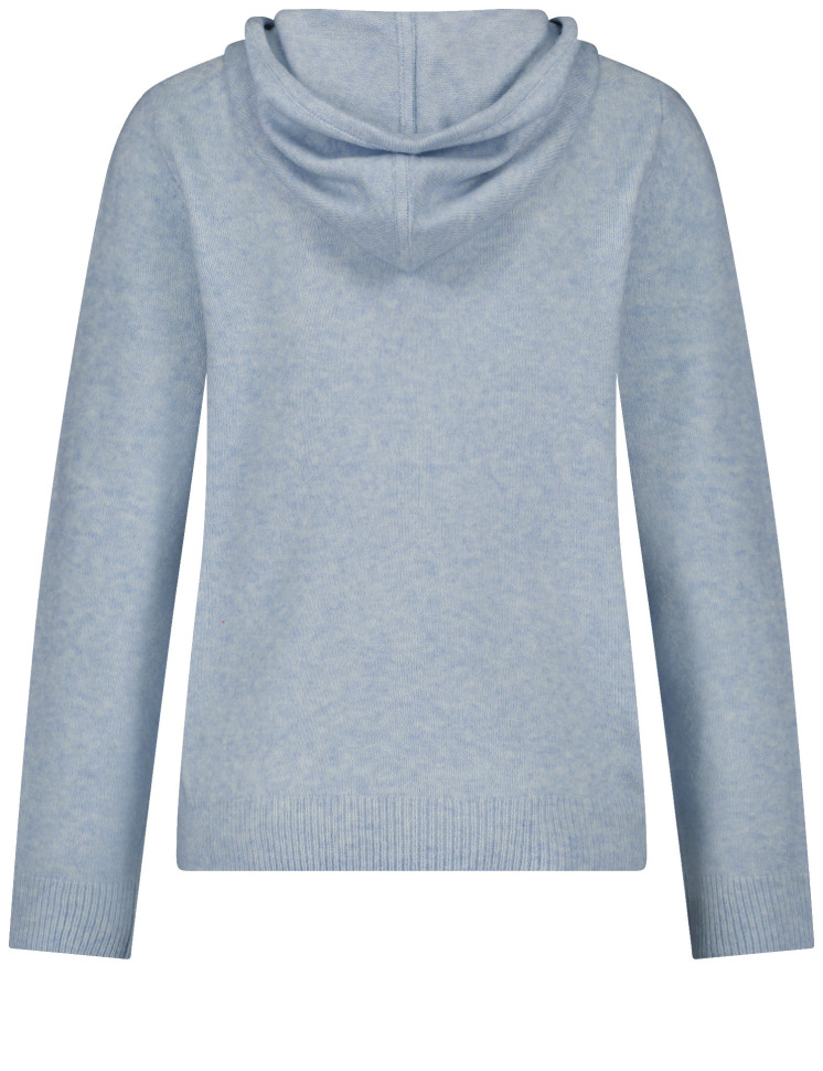 Джемпер прямого кроя с капюшоном