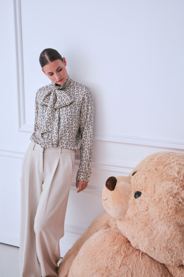 Блуза свободного кроя