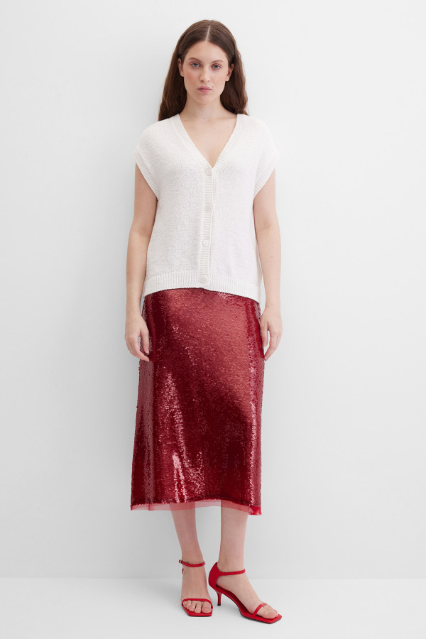 Жилет трикотажный на пуговицах