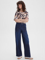 Джинсы широкие с карманами