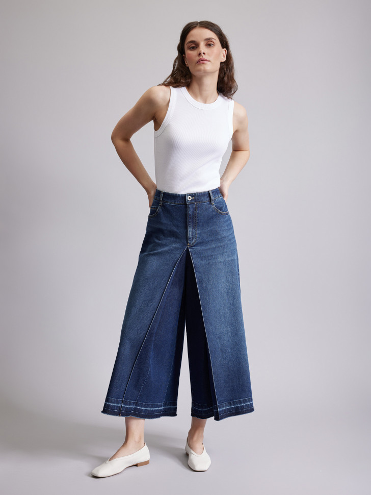 Джинсы кюлоты