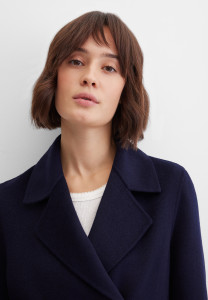 Жакет-куртка двубортный с шерстью