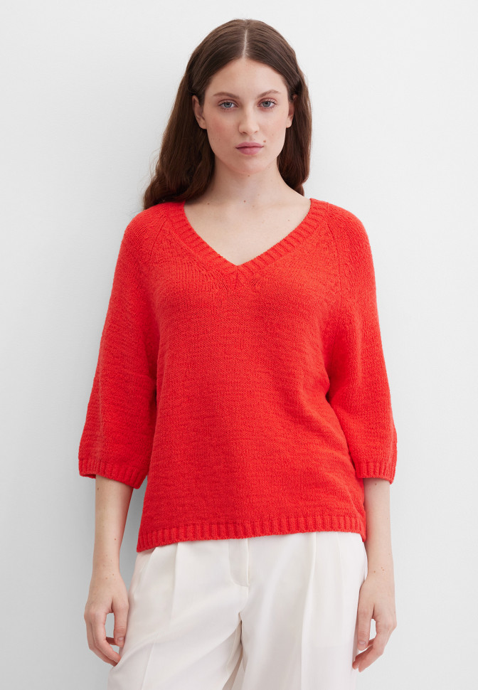 Пуловер из смесового хлопка