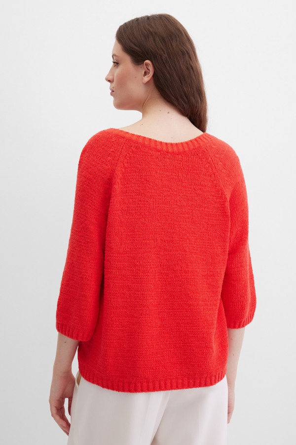 Пуловер из смесового хлопка