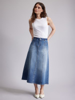 Юбка джинсовая расклешенная