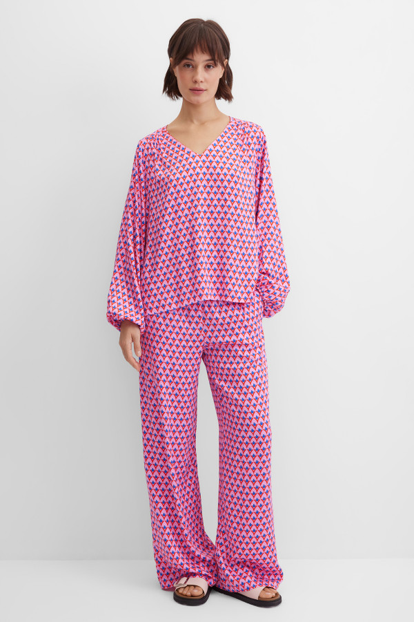 Брюки широкие