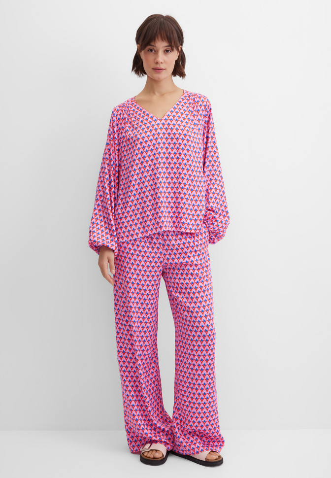 Брюки широкие