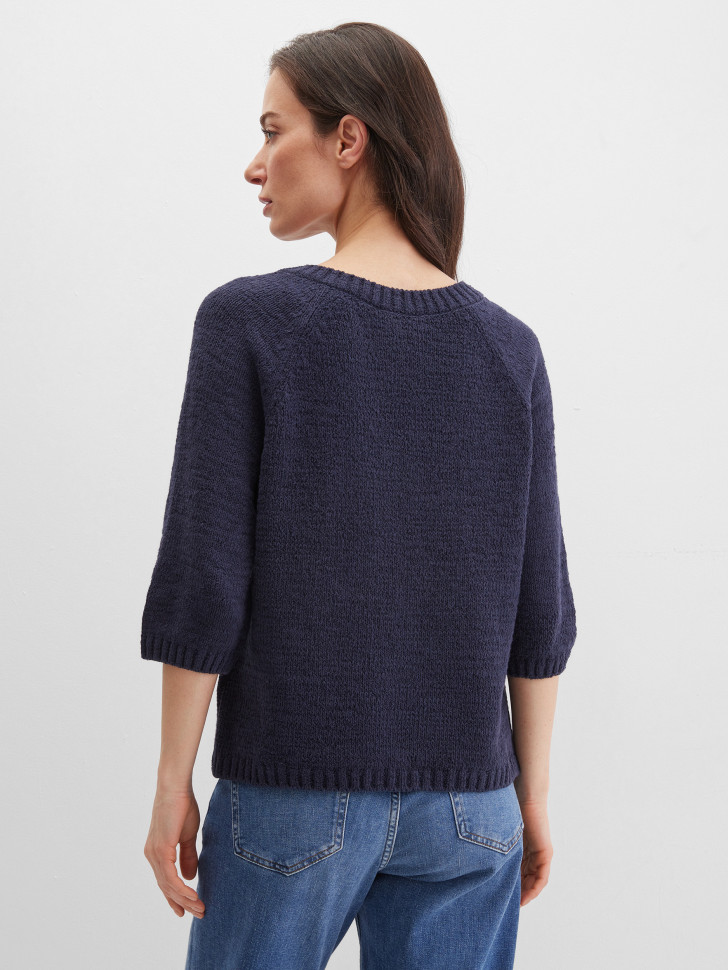 Пуловер из смесового хлопка