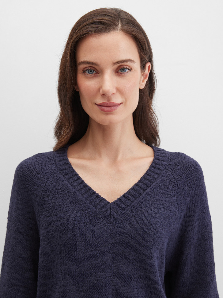 Пуловер из смесового хлопка