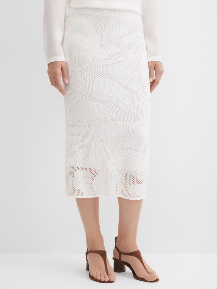 Юбка миди трикотажная