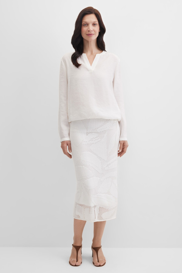 Юбка миди трикотажная