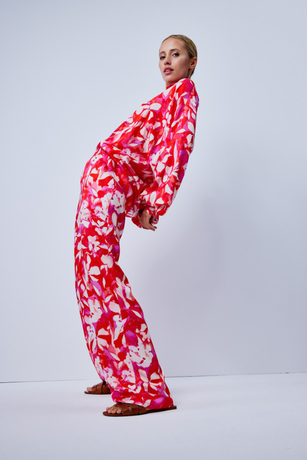 Брюки широкие