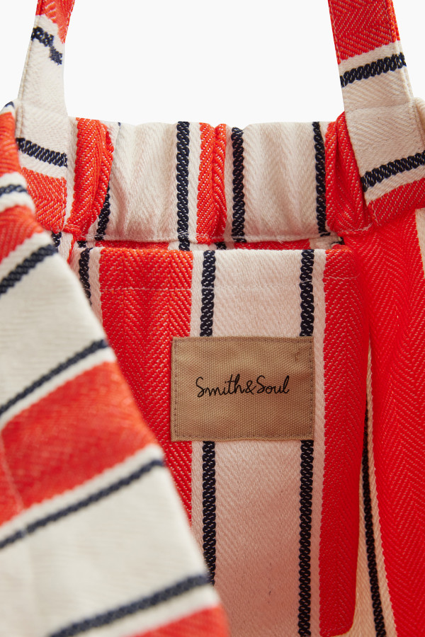 Сумка-шоппер в полоску