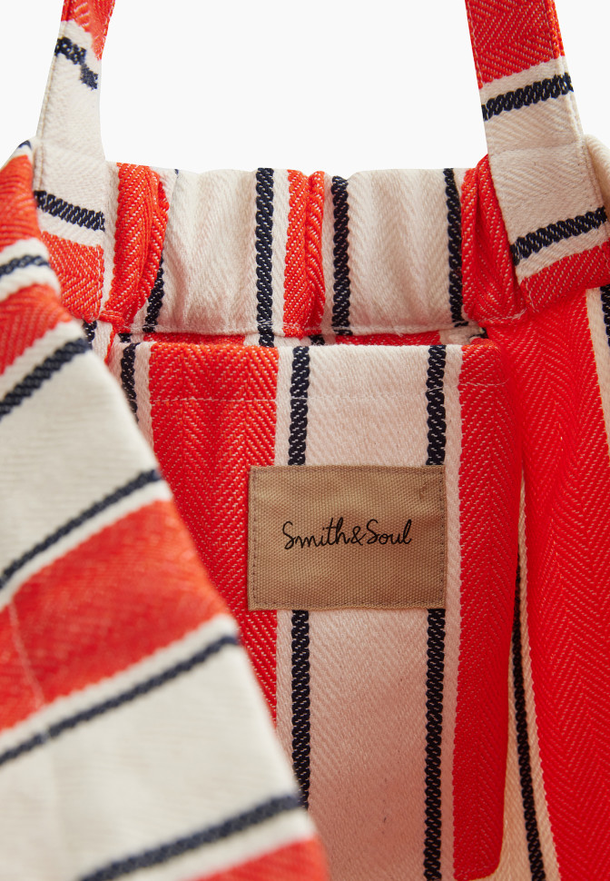 Сумка-шоппер в полоску