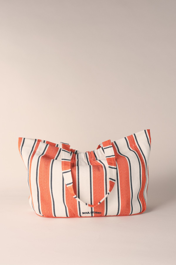 Сумка-шоппер в полоску