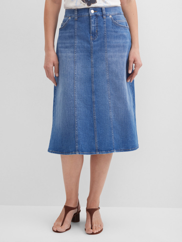 Юбка джинсовая миди