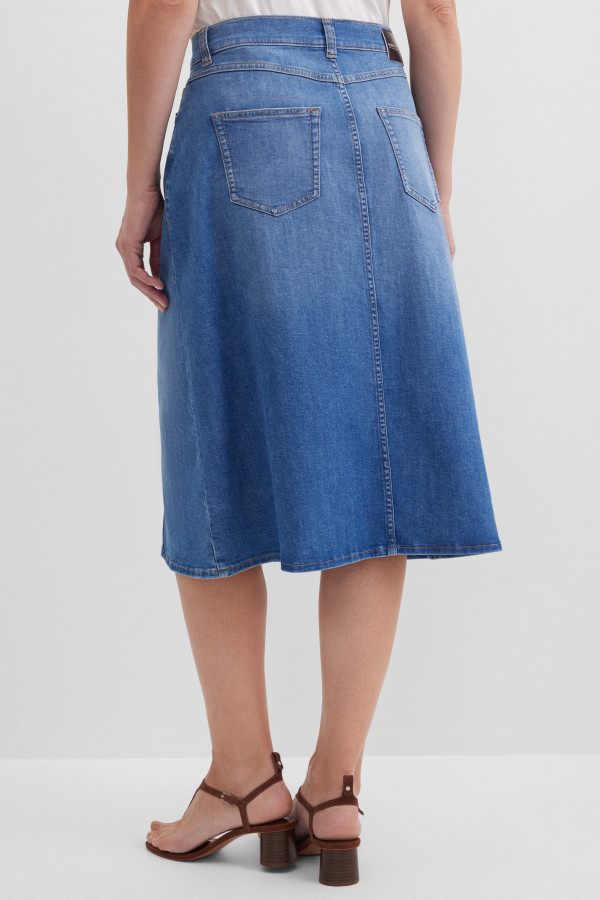 Юбка джинсовая миди
