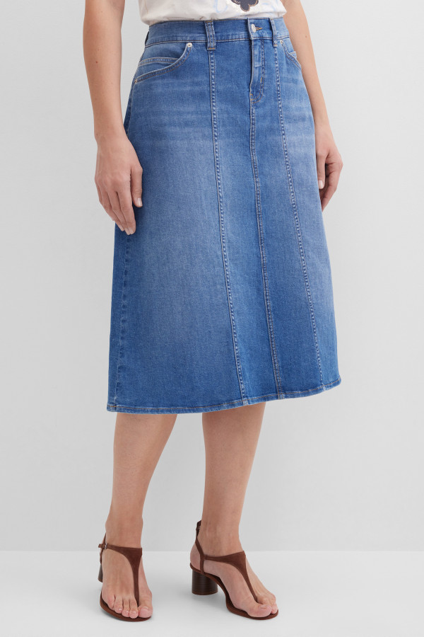 Юбка джинсовая миди