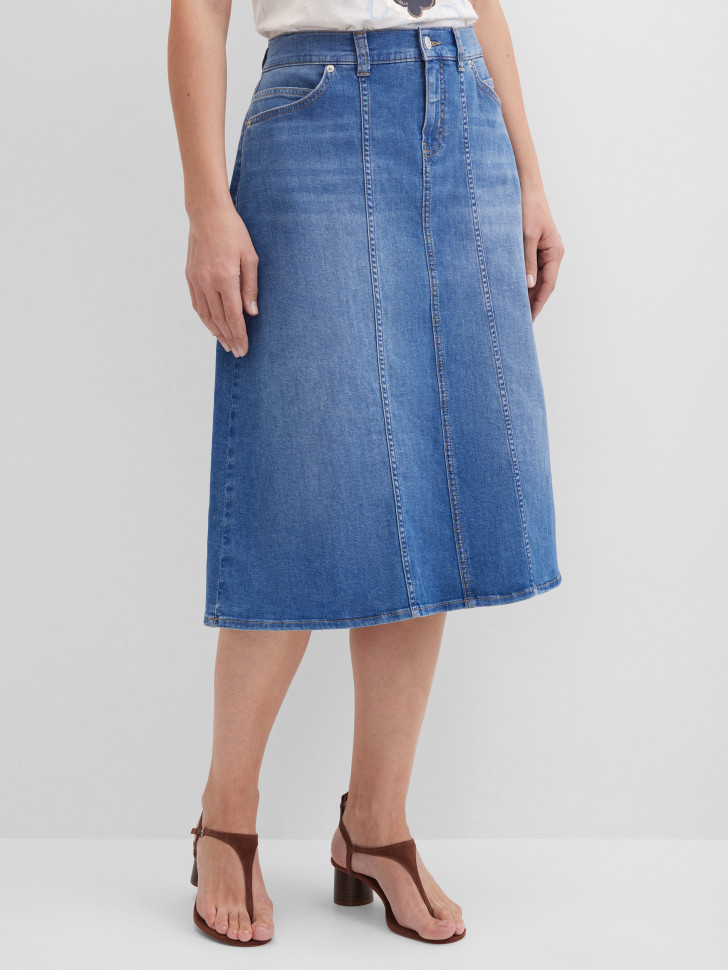 Юбка джинсовая миди