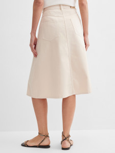 Юбка миди с добавлением льна