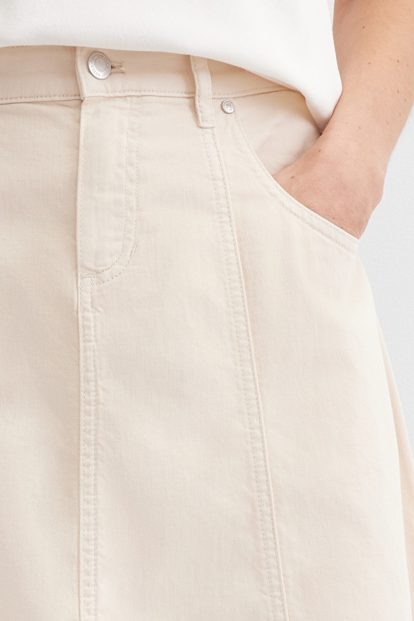 Юбка миди с добавлением льна